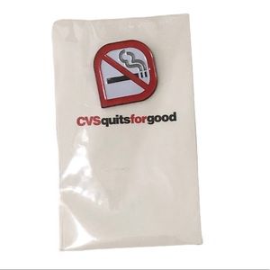 RARE brand new CVS Pharmacy 2014 Anti-Smoking Lapel Pin